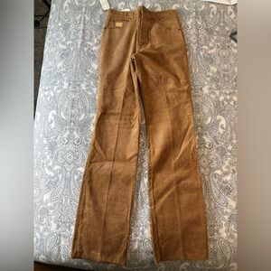 Vintage 100% Cotton Corduroy Pants with Raw Hem